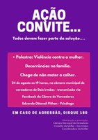 Convite - Palestra na Câmara de Vereadores