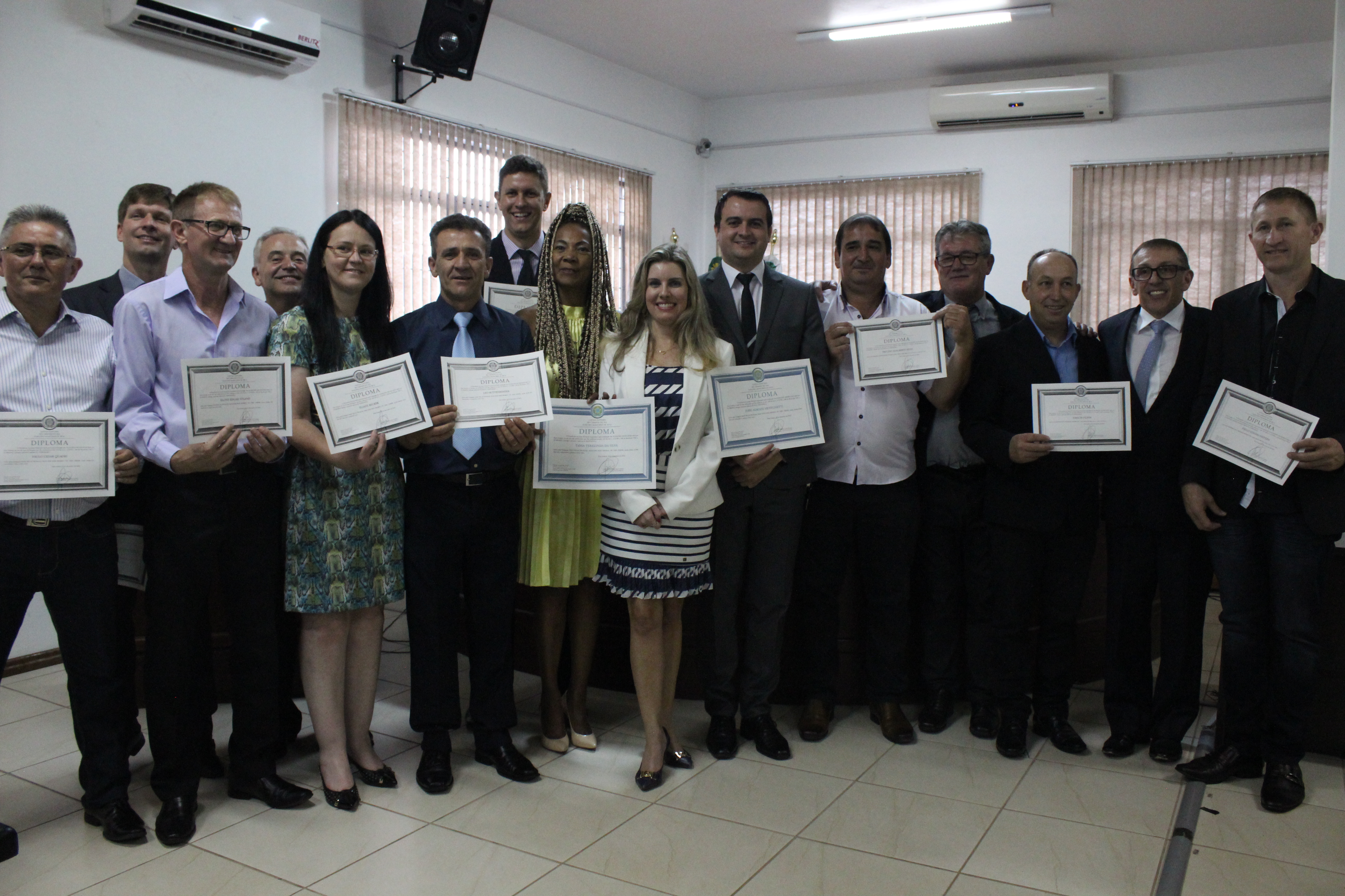 Diplomação dos Vereadores, Prefeita e Vice-Prefeito na sede do Poder Legislativo