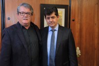 Presidente Sérgio Fink visita o Deputado Estadual Tiago Simon