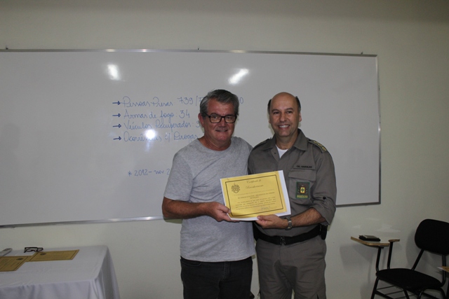 Presidente Sérgio Luiz Fink recebe Homenagem da Brigada Militar de Dois Irmãos 